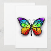 Monarch van regenboogvlinders programmakaart (Voorkant / Achterkant)