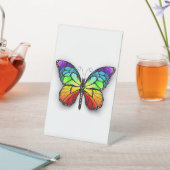 Monarch van regenboogvlinders reclamebord met voetstuk (Insitu)