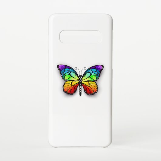 Monarch van regenboogvlinders samsung galaxy hoesje (Achterkant)