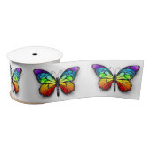 Monarch van regenboogvlinders satijnen lint (Spoel)