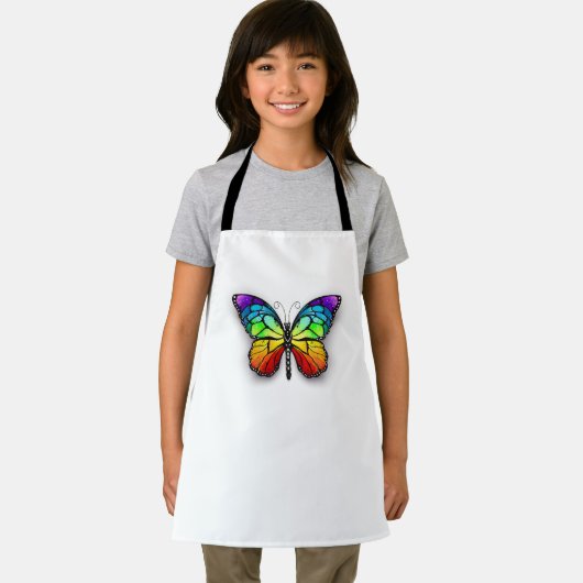 Monarch van regenboogvlinders schort (Insitu)