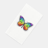 Monarch van regenboogvlinders servet (Hoek)