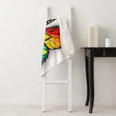 Monarch van regenboogvlinders sherpa deken (In situ)