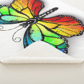 Monarch van regenboogvlinders sherpa deken (3/4)