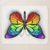 Monarch van regenboogvlinders sherpa deken (Voorkant (horizontaal))
