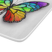 Monarch van regenboogvlinders snijplank (Hoek)