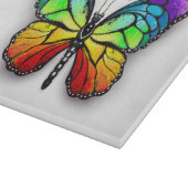 Monarch van regenboogvlinders snijplank (Hoek)