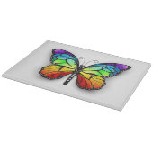 Monarch van regenboogvlinders snijplank (Hoek)