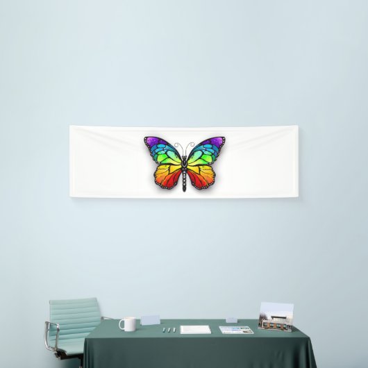Monarch van regenboogvlinders spandoek (Beurs)
