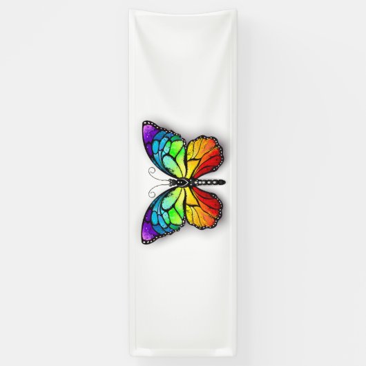 Monarch van regenboogvlinders spandoek (Verticaal)