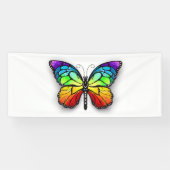 Monarch van regenboogvlinders spandoek (Horizontaal)