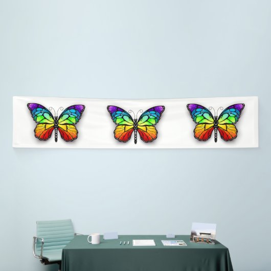 Monarch van regenboogvlinders spandoek (Beurs)