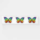 Monarch van regenboogvlinders spandoek (Horizontaal)