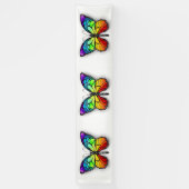 Monarch van regenboogvlinders spandoek (Verticaal)