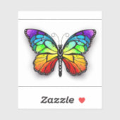 Monarch van regenboogvlinders sticker (Vel)