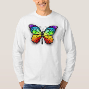 Monarch van regenboogvlinders t-shirt