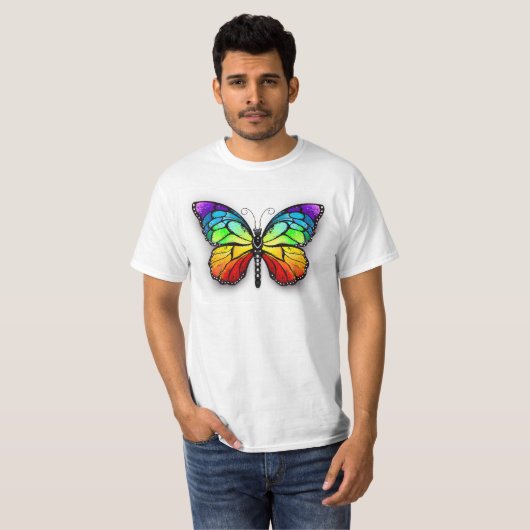 Monarch van regenboogvlinders t-shirt (Voorkant volledig)