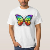 Monarch van regenboogvlinders t-shirt (Voorkant)