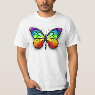 Monarch van regenboogvlinders t-shirt