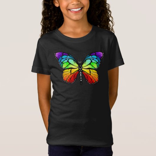 Monarch van regenboogvlinders t-shirt (Voorkant)