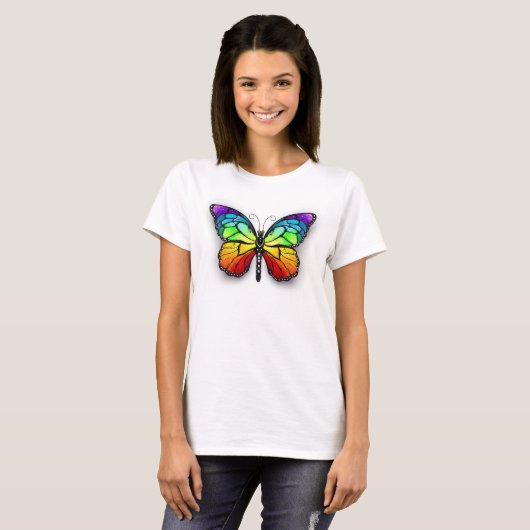 Monarch van regenboogvlinders t-shirt (Voorkant volledig)