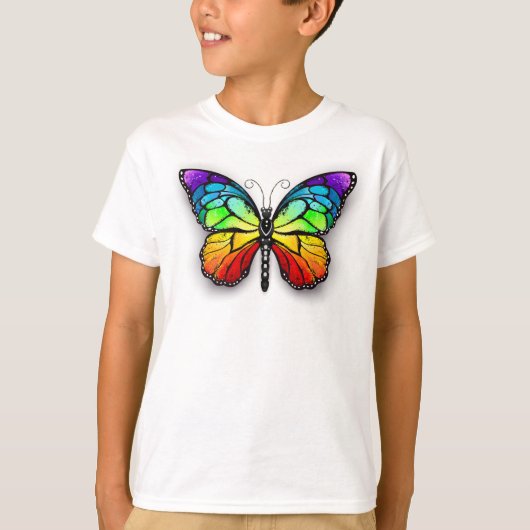 Monarch van regenboogvlinders t-shirt (Voorkant)