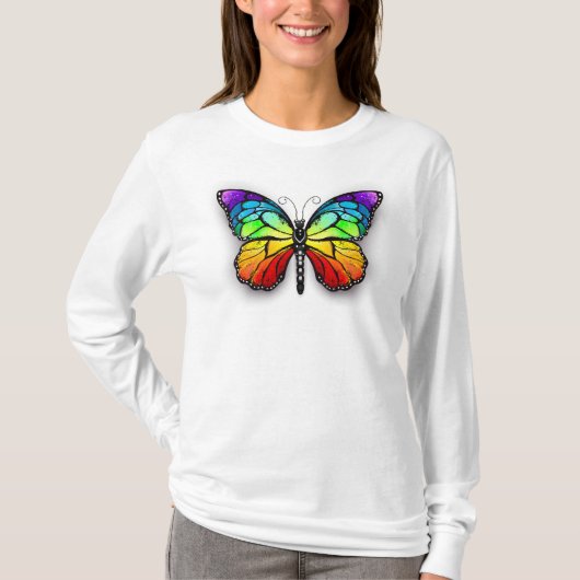 Monarch van regenboogvlinders t-shirt (Voorkant)