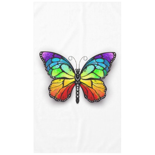 Monarch van regenboogvlinders tafelkleed (Voorkant)