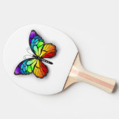 Monarch van regenboogvlinders tafeltennisbatje (Zijkant)