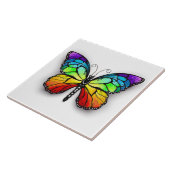 Monarch van regenboogvlinders tegeltje (Zijkant)