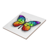 Monarch van regenboogvlinders tegeltje (Zijkant)