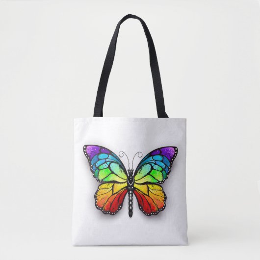 Monarch van regenboogvlinders tote bag (Voorkant)