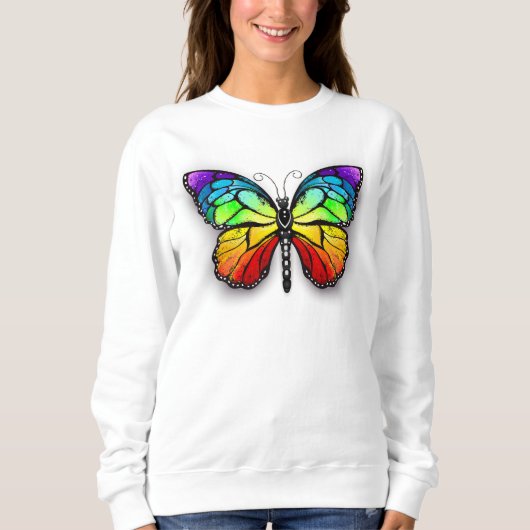 Monarch van regenboogvlinders trui (Voorkant)