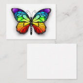 Monarch van regenboogvlinders visitekaartje (Voorkant / Achterkant)