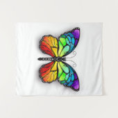 Monarch van regenboogvlinders wandkleed (Voorkant (horizontaal))