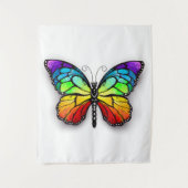 Monarch van regenboogvlinders wandkleed (Voorkant)