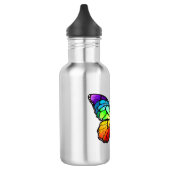 Monarch van regenboogvlinders waterfles  (Links)