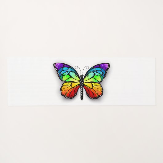 Monarch van regenboogvlinders yogamat (Achterkant (horizontaal))