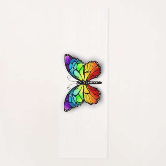 Monarch van regenboogvlinders yogamat (Voorkant)