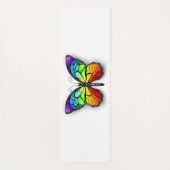 Monarch van regenboogvlinders yogamat (Achterkant)
