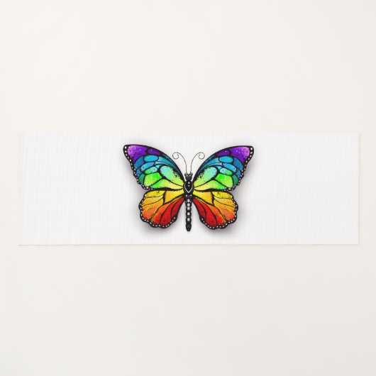 Monarch van regenboogvlinders yogamat (Voorkant (horizontaal))