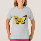 monarch van  vrouwen met zonnebloemen vlinder t-shirt (Voorkant)