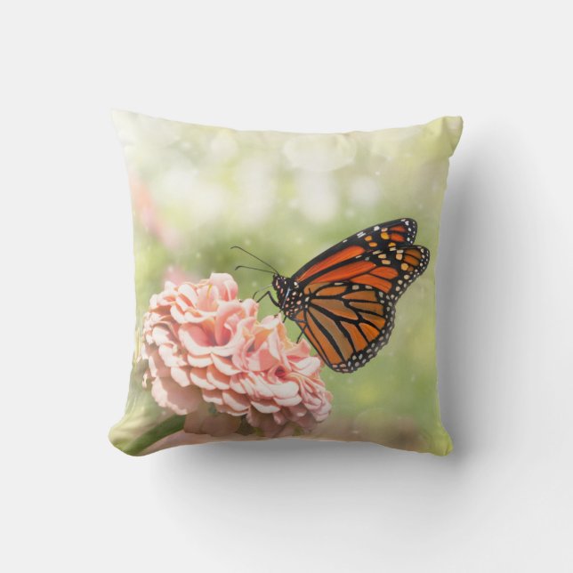 Monarch van Zinnia Kussen (Voorkant)