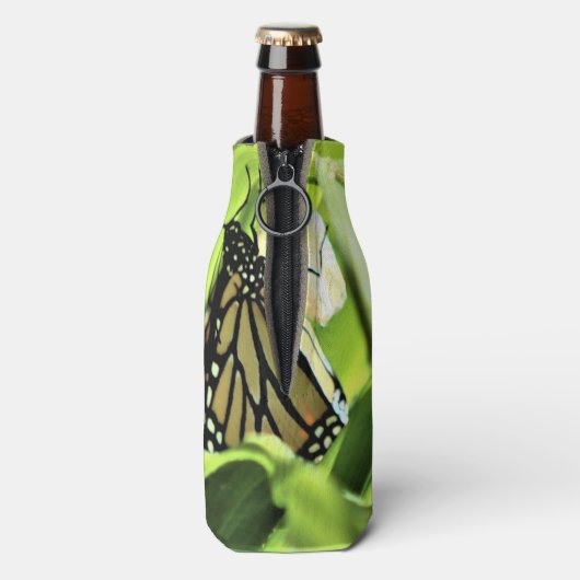 Monarch verschijnt in de tuinen flesjeskoeler (Fles Achterkant)