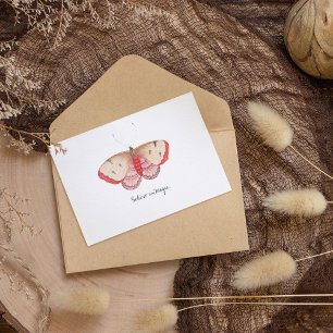 Monarch Vintage Watercolor Vlinder Briefkaart