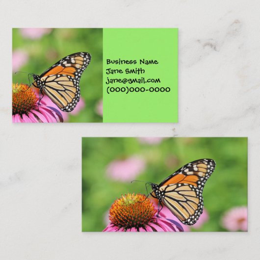 Monarch Visitekaartje (Voorkant / Achterkant)