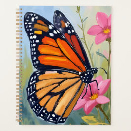 Monarch Vlinder Aquarel Bloementuin Planner