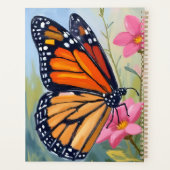 Monarch Vlinder Aquarel Bloementuin Planner (Achterkant)