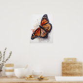 Monarch Vlinder Art Print Poster (Keuken)