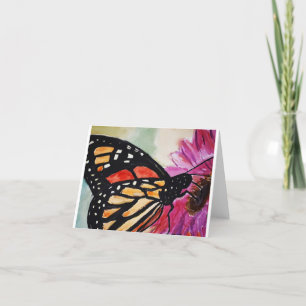 Monarch Vlinder blanco kaart